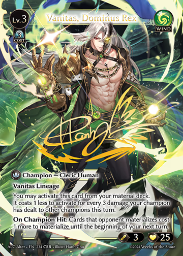 Vanitas, Dominus Rex